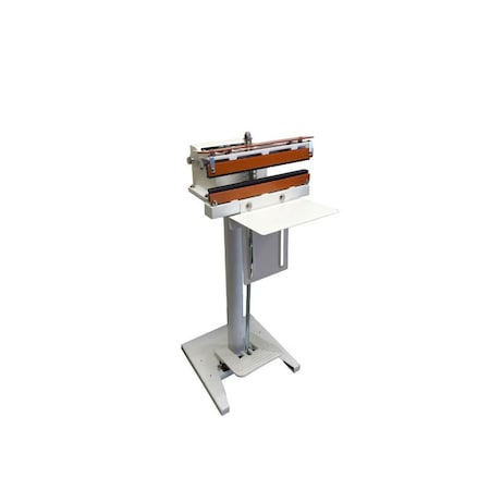 12in W-Series Direct Heat Foot Sealer W/ 15mm Meshed Seal Width, Standing Operation